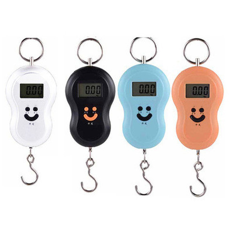 50kg X 10g Mini Digital Scale for Fishing Luggage Travel Weighting Steelyard Hanging Electronic Hook Scale Kitchen Weight Tool ► Photo 1/5