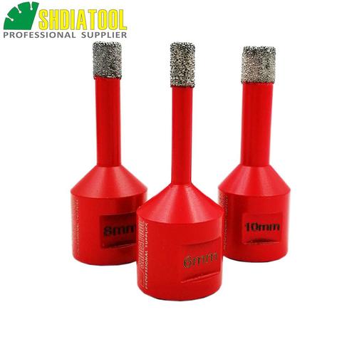 SHDIATOOL 6/8/10mm Vacuum brazed diamond drilling bits M14 Thread Hole Saw porcelain tile drill bits granite marble crown ► Photo 1/6