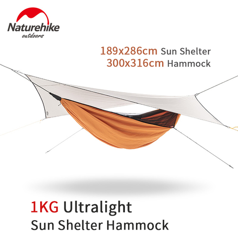Naturehike Ultralight 1 Person Sunshade Canopy Hammock Tent Waterproof Hanging with Mosquito Net Outdoor Portable rain canopy ► Photo 1/1