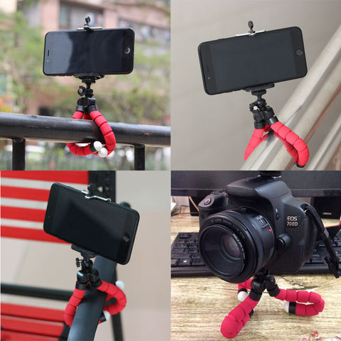 Phone Tripod Mini Flexible Octopus Tripod Mini Portable Tripod Holder For iPhone Samsung Xiaomi Huawei Mobile Phone Smartphone ► Photo 1/5