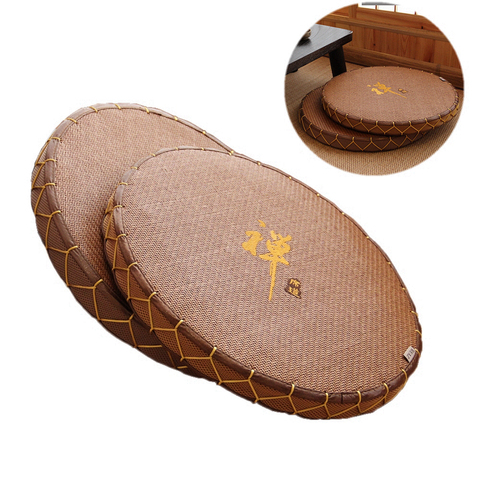 Japanese-Style Tatami Futon Seat Cushion Round Tea Ceremony Zen Floor Window Mat ► Photo 1/6