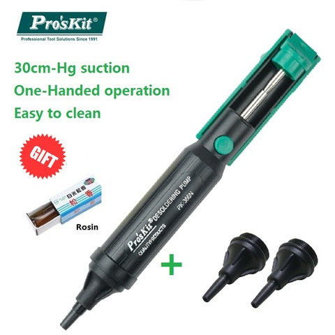 Pro'sKit Proskit 8PK-366N-G Desoldering Pump Suction Tin Solder Suckers Desoldering Gun Soldering Iron Pen Free Shipping ► Photo 1/6