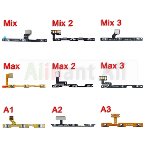 Volume On Off Button Power Flex Cable For Xiaomi Mi Note Max Mix 1 2 2s 3 Pro A2 A1 Lite Power Flex ► Photo 1/6