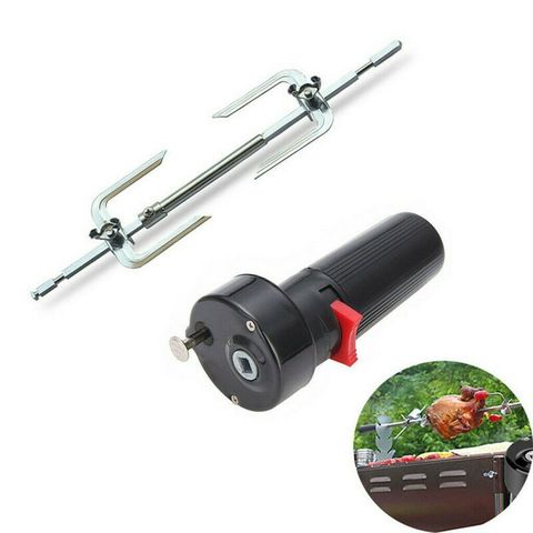 Electric BBQ Rotisserie Grill Roast Rod Spit Universal Kit Motor Meat Skewer ► Photo 1/6