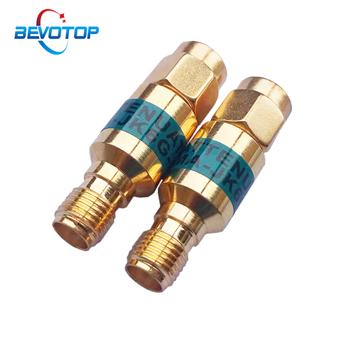 2W DC-6GHz, SMA Male to SMA Female Coaxial RF Attenuator,1/2/3/5/6/10/15/20/30db Attenuator,SMA Fixed Connectors Gold Plated ► Photo 1/5