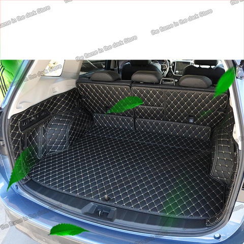 lsrtw2017 fiber leather car trunk mat for subaru forester 2022 SK 2022 rear boot cargo liner luggage auto ► Photo 1/6