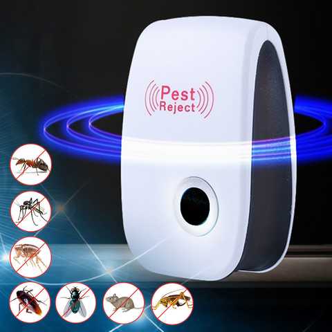 1Pcs Pest Reject Ultrasound Mouse Cockroach Repeller Device Insect Rats Spiders Mosquito Killer Pest Control Household Pest ► Photo 1/6