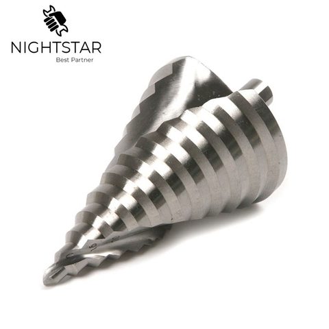 6-60mm Step Cone Drill Bits Hole Cutter Bit Set Fluted Edges HSS Step Core Drill Bit Reamer Triangle Shank Wood Metal Drilling ► Photo 1/6