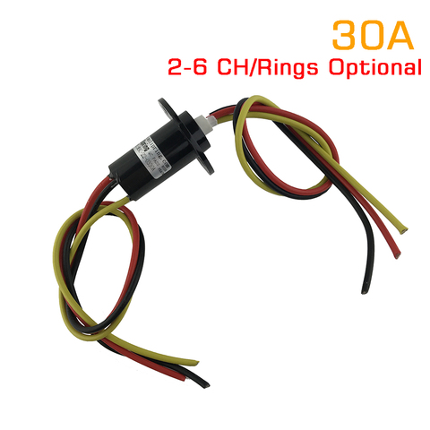 Large Current 30A 2/3/4/5/6 Channel Slip Ring 22mm/31mm Rotate Connector Slip Rings SRC-22-0X30A Capsule Conductive Slip ring ► Photo 1/6