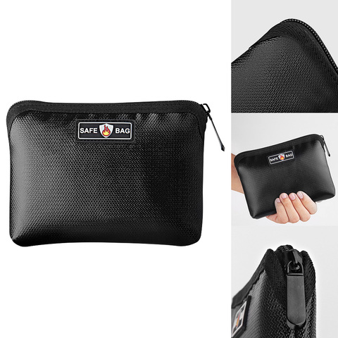 Fireproof Waterproof Document Bags Liquid Silicone Material Heat Insulation Fire and Water Resistant Safe Bag Zippered ► Photo 1/6