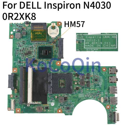 KoCoQin Laptop motherboard For DELL Inspiron N4030 Mainboard CN-0R2XK8 0R2XK8 10212-1 HM57 ► Photo 1/5