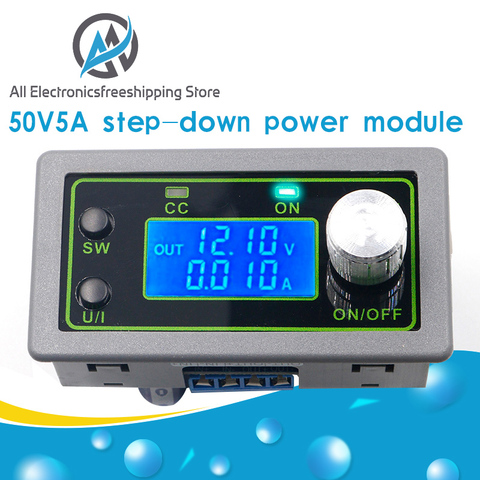 50V5A CNC step-down adjustable power supply module voltage and current meter constant voltage constant current DC LCD display ► Photo 1/6