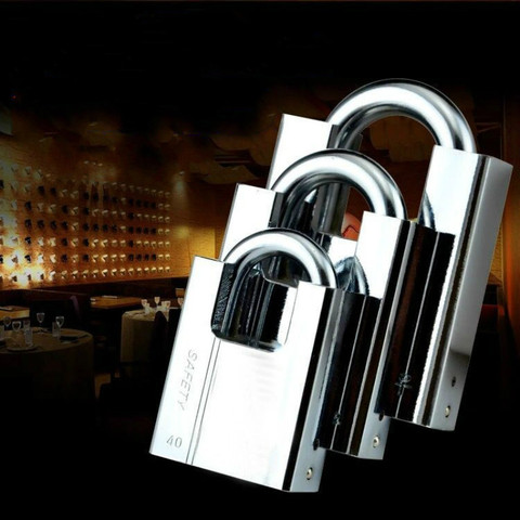 Keyed Padlock Waterproof Antirust, Multifunctional Padlock,Anti-Theft Lock Pry Door Lock Unlocked Head Window Lock ► Photo 1/6