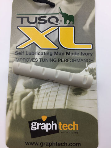 Graph Tech White Tusq XL PQL-6943-00 Slotted Nut ► Photo 1/3