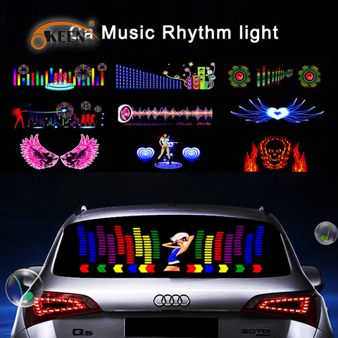 OKEEN music car sticker music equalizer 90*25cm car styling neon light car music Rhythm LED Flash Light led car Decoration Lamps ► Photo 1/6