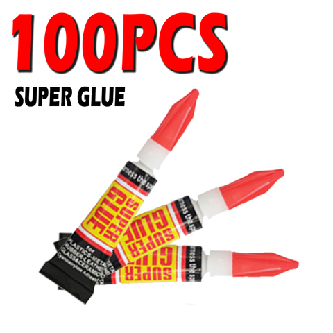 100pcs Liquid Super Glue Wood Rubber Metal Glass Cyanoacrylate Adhesive Stationery Store Nail Gel 502 Instant Strong Bond ► Photo 1/5