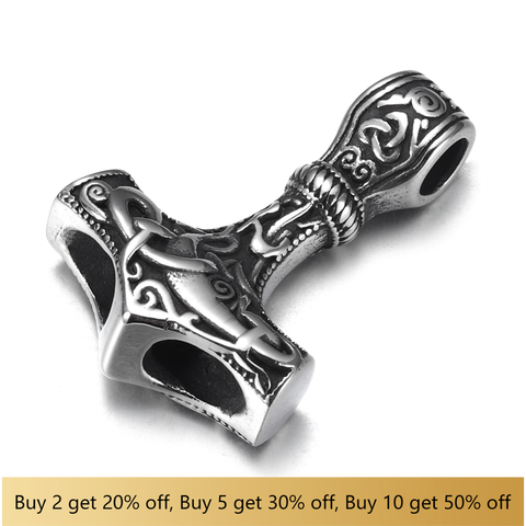  Stainless Steel Curved Viking Hammer Connector Polished Pendant DIY Bracelet Accessories Jewelry Making Supplies ► Photo 1/6