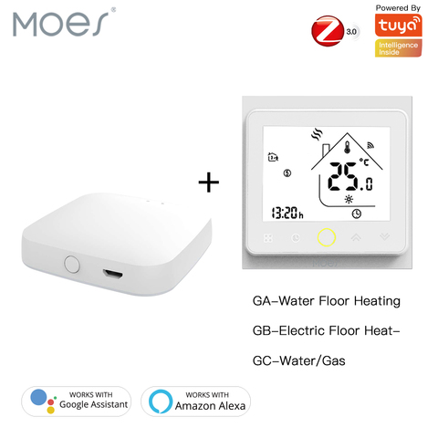 ZigBee Smart Thermostat Temperature Controller Hub Required Water/Electric floor Heating Water/Gas Boiler with Alexa Google Home ► Photo 1/6