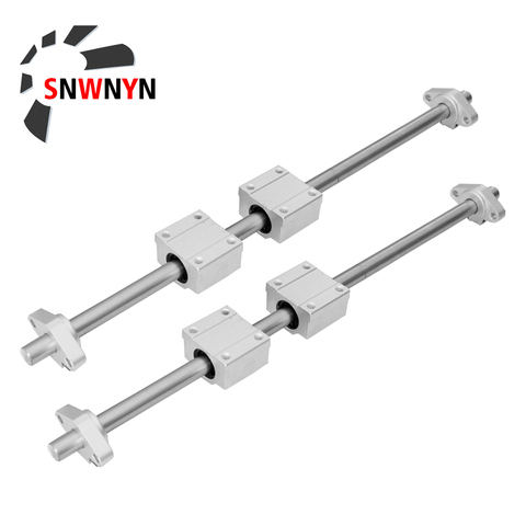 10PCS/Set Optical Axis Linear Rail Shaft OD8MM OD12MM 400-1000mm +SCS8UU Linear Bearing Blocks +SHF8 SHF12 3D Printer Smooth Rod ► Photo 1/6