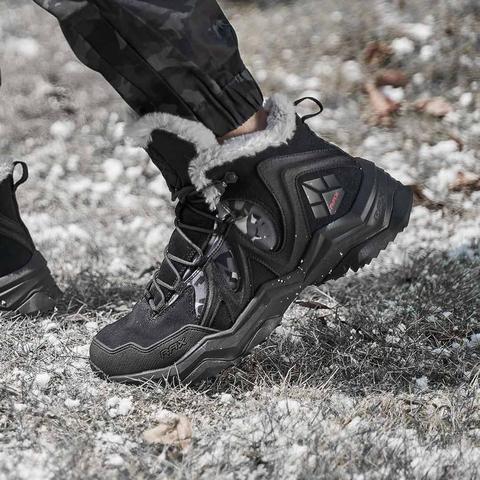 RAX Mens Waterproof Trekking Boots Winter Snow Boots Women Fleece Hiking Shoes Outdoor Sports Sneakers Mens Mountain Shoes ► Photo 1/6