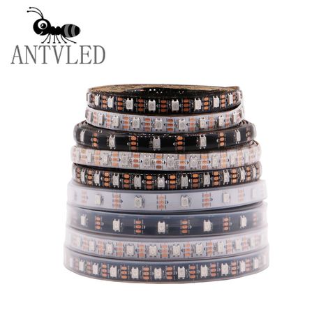 1m  2m 3m  WS2812B RGB Led Strip,WS2812 Individually Addressable IC,Black/White PCB 30/60/74/144Led/m IP30/IP65/IP67 waterproof ► Photo 1/6