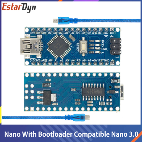 Nano With The Bootloader Compatible Nano 3.0 Controller for arduino CH340 USB Driver 16Mhz Nano v3.0 ATMEGA328P ► Photo 1/6