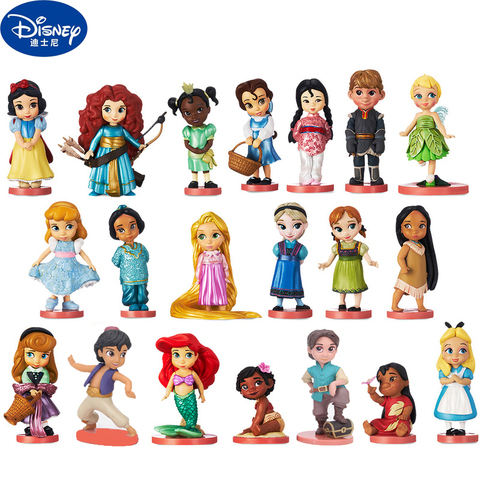 Disney Princess Snow White Cinderella Rapunzel Bell  Fairy PVC Action Figures Disney Dolls Toys for Girls Children Gift ► Photo 1/5