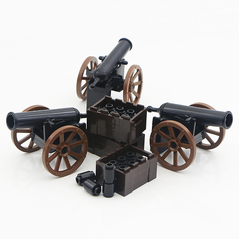 WW2 Military Blocks Roman Army Medieval Soldier Parts Knight Cannon Accessories Brick Gun Carrier Weapon Building Toys Boys Gift ► Photo 1/6