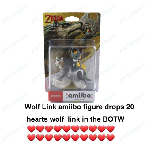 Nintendo Switch Amiibo 20 hearts Wolf Link Midna Twilight Princess The Legend of Zelda Breath of the Wild ► Photo 1/3