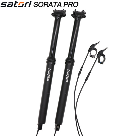 Satori  dropper seatpost height adjustable internal routing sorata pro 150 mm travel 30.9 31.6 remote MTB  bike seat post air ► Photo 1/6