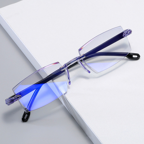 Degree -1.0 -1.5 -2.0 -2.5 -3.0 -3.5  -4.0 New Anti-blue Light Finished Myopia Glasses Trimmed Business Optical Spectacles ► Photo 1/6