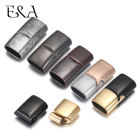 2sets Stainless Steel Magnetic Clasp Hole 10*5mm 12*6mm Gold Leather Cord Clasps Magnet DIY Jewelry Making Bracelet Supplies ► Photo 1/6