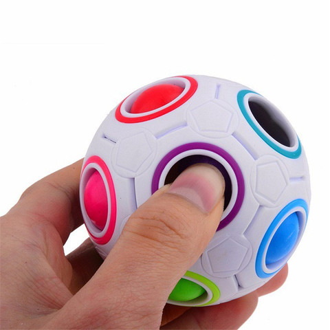 Creative Magic Cube Ball Antistress Rainbow Football Puzzle Montessori Kids Toys For Children Stress Reliever Toy ► Photo 1/6