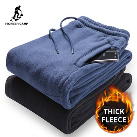 Pioneer camp new winter thick fleece sweatpants men brand clothing letter embroidery warm trousers male quality pants AZZ801373 ► Photo 1/6