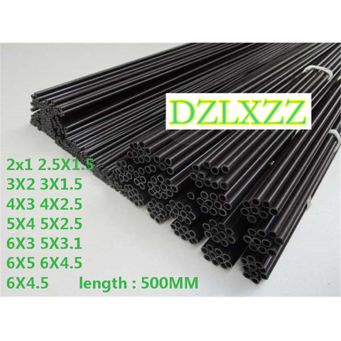 10pc High Quality Carbon Fiber Tube 2mm/2.5mm/3mm/4mm/5mm/6mm Hollow Tube Carbon Rod for Quadcopter Multicoptor 500mm ► Photo 1/6