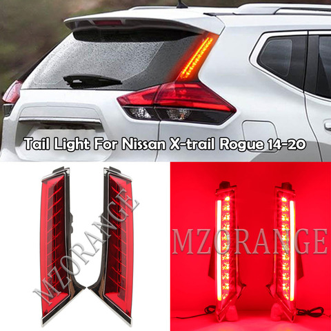 MZORANGE Tail Light For Nissan Xtrail X-trail X trail Rogue 2014 - 2022 LED 2PCS Tail Brake Stop Lamp tail light fog lamp ► Photo 1/6