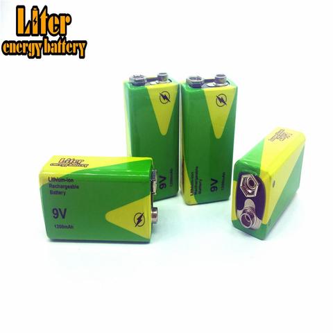 1/2/4 Pieces High Capacity 1200mah 9v Volt Rechargeable Ni-mh Batteries 9 Voltage Nimh Instruments Smoke Alarm Batterey Pack ► Photo 1/6