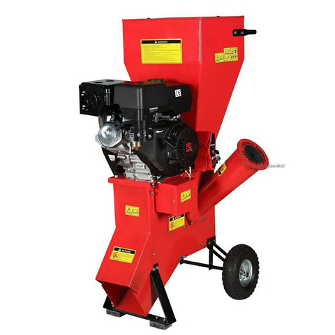 13HP/3600rpm Four-stroke Gas Wood Shredder Professional Garden Orchard Mobile Shredding Machine Multi-function Tree/leaf Crusher ► Photo 1/3