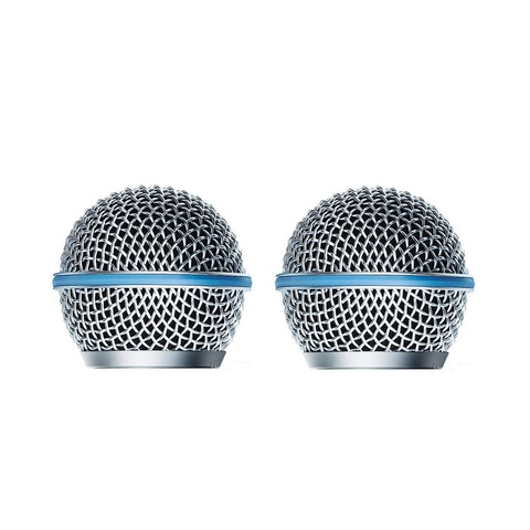 Bolymic 2 PCS Metal Screen Ball Head Micrfono Microphone Grille fits Shure SM48,Beta58 Beta58A NEW microfoon ► Photo 1/2