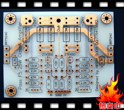 GZLON ZERO One pair 25W Single-ended Pure Class A Power amp PCB base on PASS F5 ► Photo 1/2