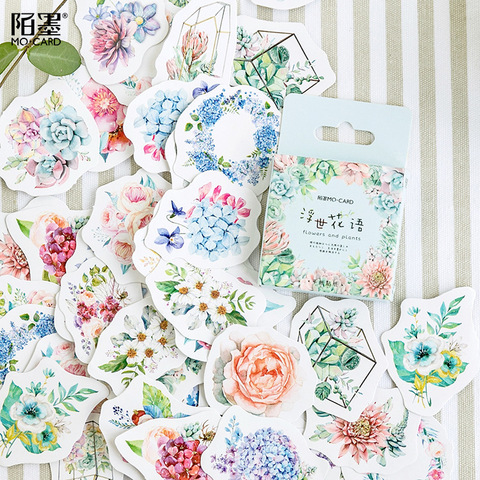 Cute Korean Japanese Journal Paper Diary Flower Stickers Scrapbooking  Stationery Teacher School Supplies - Price history & Review, AliExpress  Seller - MOHAMM Official Store
