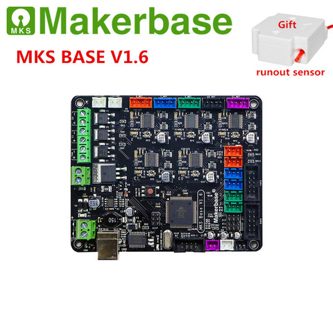 MKS BASE V1.6 3D printer motherboard integrated circuit card compatible RAMPS Mega 2560 Marlin board electronic diy accessories ► Photo 1/3