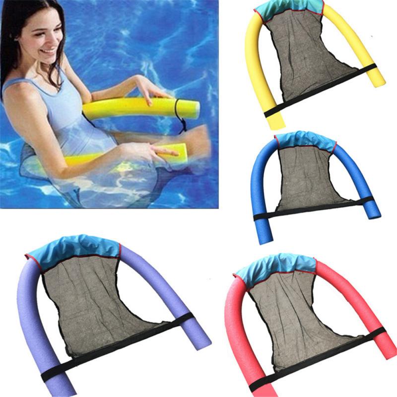 Adult Children Floating Pool Noodle Sling Mesh Chair Swimming Net Seat Floats 