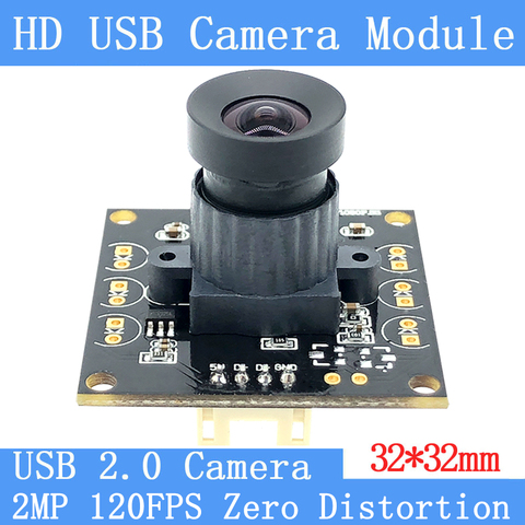 Non Distortion Barcode Scanning 2MP Full HD 1080P OTG Webcam UVC High Speed Linux MJPEG 30FPS/60FPS/120FPS USB Camera Module ► Photo 1/1