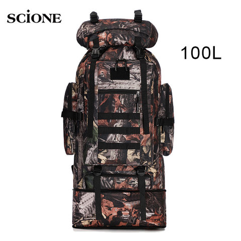 70L 100L Military Tactical Backpack Army Bag Hiking Outdoor Men Rucksack Camping Climbing Trekking Bags Mountain Sports  XA861WA ► Photo 1/6