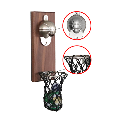 Creative Bottle Opener Basketball Wall Bottle Opener Wall Mounted With Magnetic Beer Opener Gift Kitchen Tools ► Photo 1/5