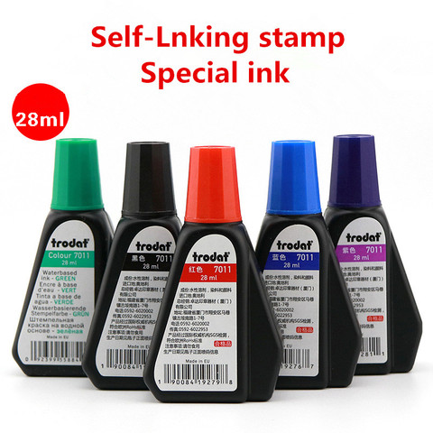 28ml 1pcs Self-Inking stamp dedicated back-ink seal ink name office flip stamp ink ► Photo 1/5