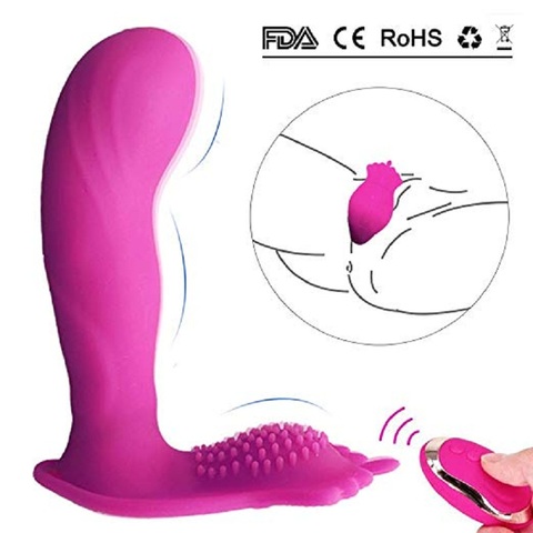 Wearable Vibrator Clitoris and G-Spot Stimulator Remote Control Vibrate Masturbation Dildo Toys For Women ► Photo 1/6