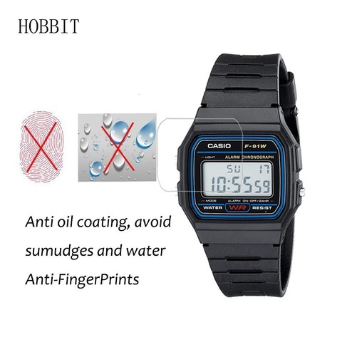 3PCS Nano Explosion-proof Screen Protector For Casio Men's Classic F91W-1 High Definition Anti-shock Smartwatch LCD Guard Film ► Photo 1/4