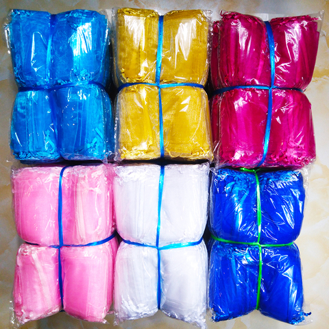 1000pcs/lot 24 Colors Jewelry Bag 7x9 9X12 10x15 13x18cm Wedding Gift Organza Bags Jewelry Packaging & Display  Jewelry Pouches ► Photo 1/6